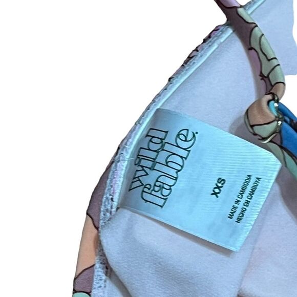 Wild Fable Junior’s Floral Bikini Top Size XXS (00) - Picture 4 of 6